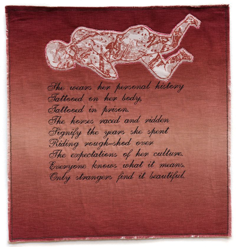 An image of a Broadside titled Tattooed by artist China Marks